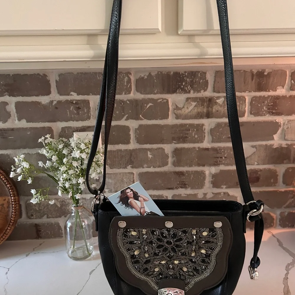 NWOT - Brighton Bennett Embellished Crossbody Bag - Picture 7 of 12